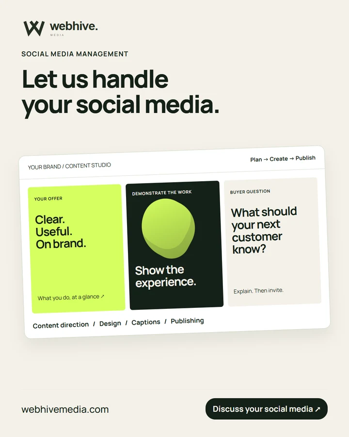 Let us handle your social media.
